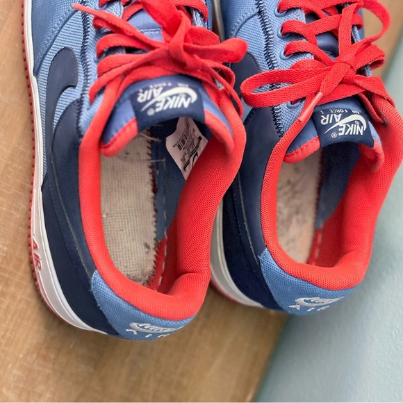 Nike Air Force 1 Low Distance Blue Atomic Red US12 - Picture 10 of 10